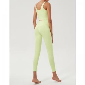 Korkea vyötärö pehmustettu U-muotoinen joogasarja