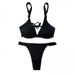 Kahden kappaleen uimapukujen Flounce Strap