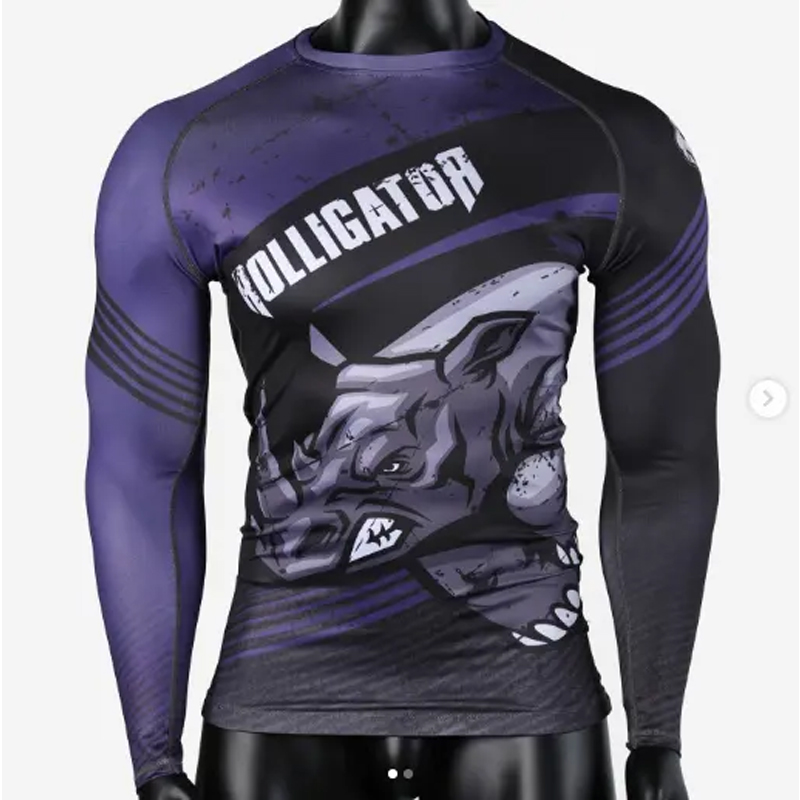 Suora tukkumyynti Eri tyylit uimapuvut Fleece Jiu Jitsu Rash Guard BJJ GIS -haluvartiosuunta