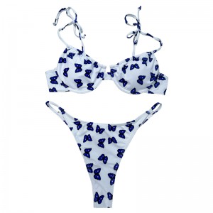 Perhonen solmio pehmustetut uimapuvut