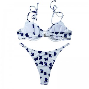 Perhonen solmio pehmustetut uimapuvut