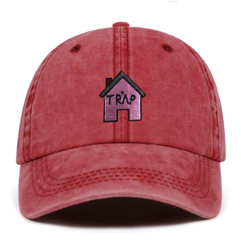 100% puuvillapestetty ansa talon kirjonta miehetnaiset hip hop sports cap -logo mukautetun muodin baseball hattu