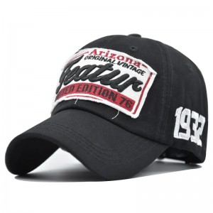 Unisex Säädettävä puuvilla Räätälöity 6 paneeli -asennettu baseball -korkki hatut mukautetulla kirjonta -logolla