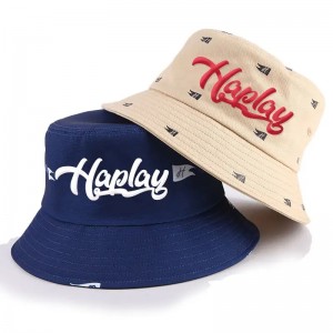 Mukautetut puuvillakauhan hatut suunnittelevat omat kirjonta -ämpäri hattuja mukautetulla logolla