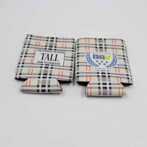 Valmistettu Kiinassa Custom Logo -eristettyneopreeni -tynkä ohut oluthiha 12oz tölkki viileämpi coozies