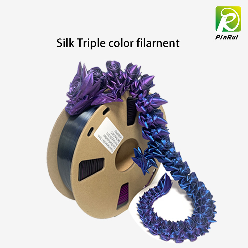 PLA -filamentti Silk Trible Color Filamentti, 1,75 mm 3D -hehkulanka, 3D -tulostinhehnekuu