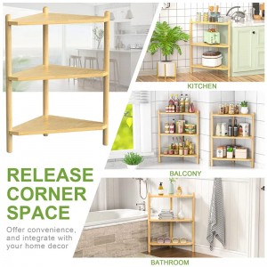 Bambu suihkukulmateline