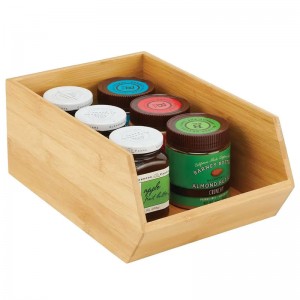 Bambu säilytyslaatikko pinottava