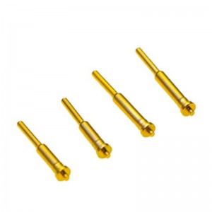 Messinki koskettimennasta jousen pogo -nasta elektronisen tuotteen suhteen