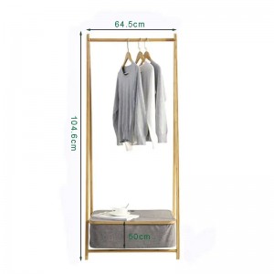 Uusi muotoilu Bamboo -hyllyvuoteen huonekalut Pesulavaatteet kuivausteline säilytyshaittalla