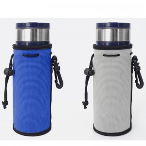 Mukautettu logo värineopreeni vesipullon holkkinostohihna ja soljen kuppipeitteet