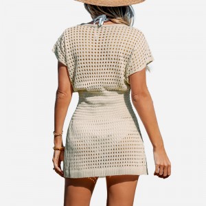 Leikkaaneulottu peittopuku