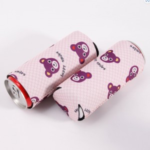 Korkealaatuinen ekologinen ohut olut tölkki viileämpi mukautettu logo painettu coozy