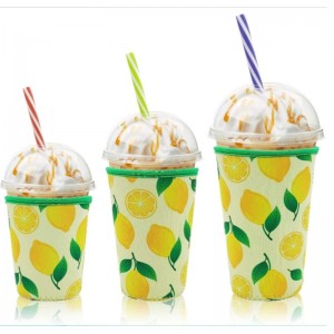 Mukautettu korkealaatuinen jäätelökuppi Holkki kahvikuppien integroituneiden kahvikuppien kanssa