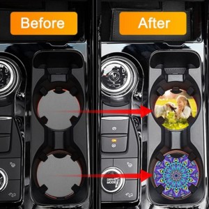 Kuuma myynti Luonnonkumi auto Auto Blank White for Sublimation Cup -lasin