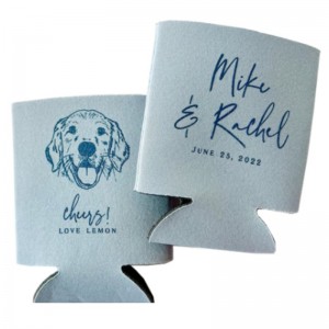 Tukkumyynti mukautettu vaahto jäähdytin tynnyjä pidike olut tölkki hiha eristetty ohut halpa 3 4 5 mm 330 ml jäähdytin koozy logolla