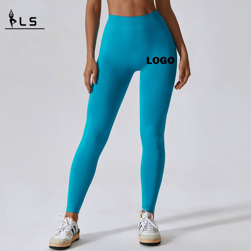 SC10115 Control Women Seamatod Yoga Pants Fitness Leggings V Leikatut korkealaatuiset housut venyttävät korkean vyötärön joogakieliänaisille