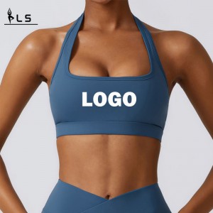 SC10161 Seksikäs urheilu Bra Girls Fitness Yoga Wear Comfort Pehed Sport Fitness Workout Gym Halter Sports Bra