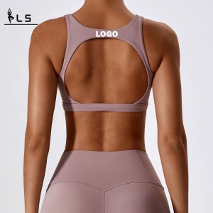 SC10169 Cross Back Back Yoga Sports Bra High Impact Pehedyn jooga rintaliivit korkealaatuisetnaisten harjoitusurheilurintaliivit