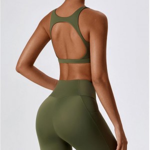 SC10169 Cross Back Back Yoga Sports Bra High Impact Pehedyn jooga rintaliivit korkealaatuisetnaisten harjoitusurheilurintaliivit