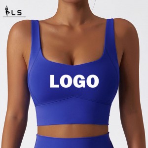 SC10186 High Impact Wire Free Nylon Sports Training Bra Crop Top Uusi tyylikäs seksikäs korkeavaikutteinen urheilurintaliivit