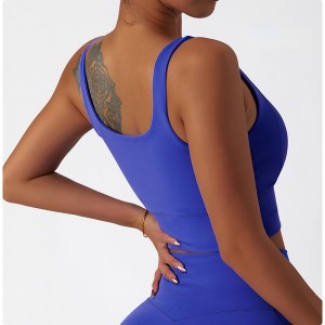 SC10186 High Impact Wire Free Nylon Sports Training Bra Crop Top Uusi tyylikäs seksikäs korkeavaikutteinen urheilurintaliivit