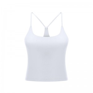 SC10259 Quick Dry Aseted Tank Top Gym Sports Jooga -pakkauksen rajatut joogan tankkitopit tyynyillä