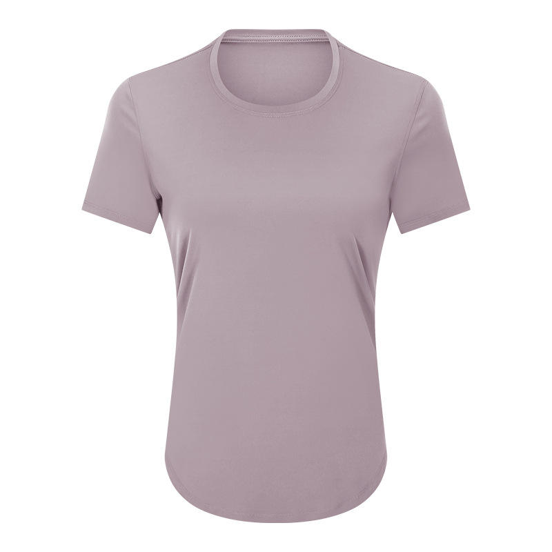 SC102611 Myynti hengittävänopea kuivaus vapaa-ajan jooga-t-paidat lyhytaikaiset urheilujoogaharjoittelu löysänopeasti kuiva t-paitanaiset