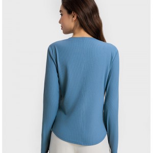 SC102613 Pitkähihainen joogapaita Jooga T-paidat kunto juokseva pyöreä kaula-t-paidat jooga pitkähihainennaiset t-paita kuntosali paita