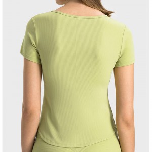 SC10274 Slim Fit T -paita Naiset urheilevat tiukasti istuvaa pitkähihainen jooga-t-paita kuluu joogakulutusnaisille Yoga Top Gym T-paita