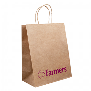 Kraft Bags Paper Shopping Packaging -logo Ylellisyyspaperipussit omalla logollasi