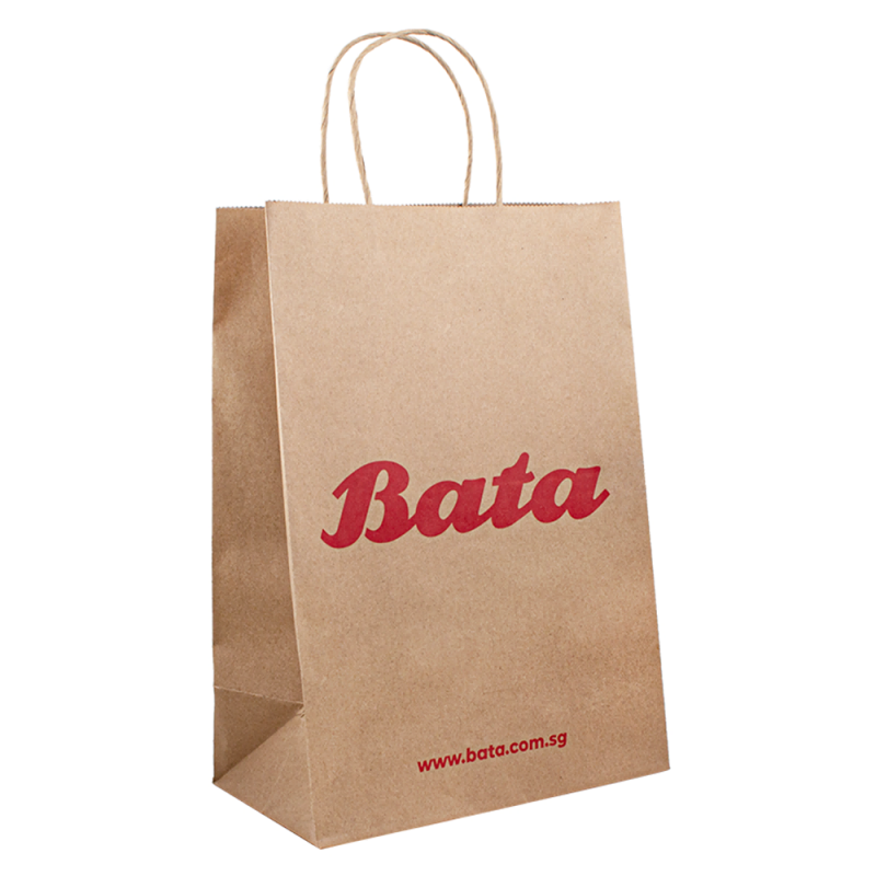 Kraft Bags Paper Shopping Packaging -logo Ylellisyyspaperipussit omalla logollasi