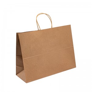 Kraft Paper Shop Bag Paper -lahjapussit, joissa on pieni ostosjuhlapaperipussi räätälöity