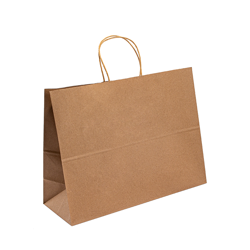 Paper Kraft Bag Paper Bags Kraft Retail Paper -laukut Hinta Kierrätetty paperipussi kahva-