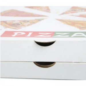 Tukkumyynti mukautettu logo painettu 8-16 tuumaa Eco Friendly Box -paketti ruokapaperi Pizza-laatikko