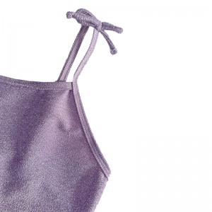 Violetti lasten riipuskello perushopealanka yksiosainen uimapuku