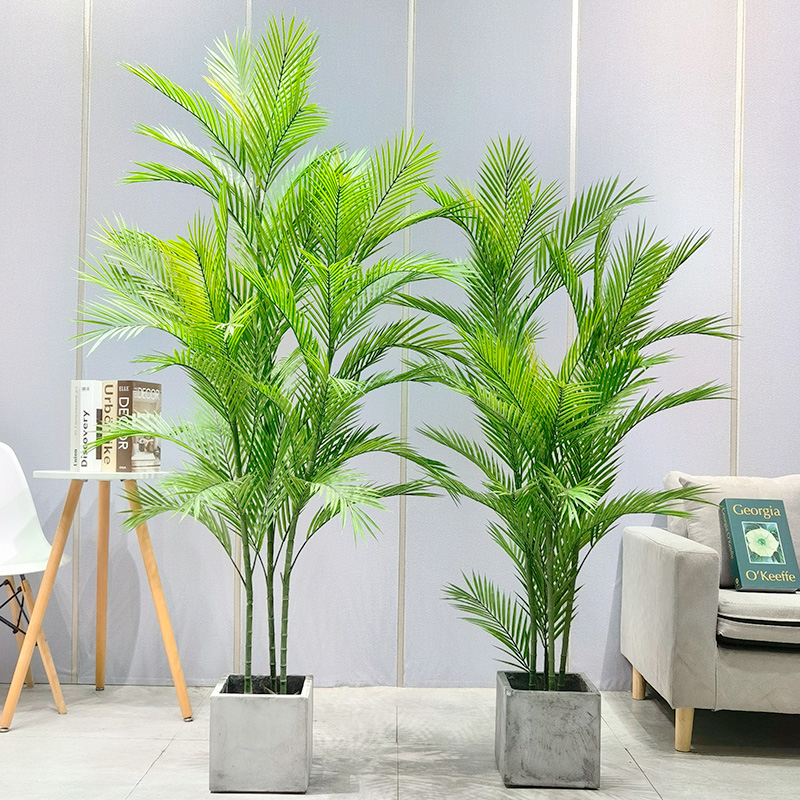 Tukkumyynti Tehtaan hinta ARECA Palm Dypsis Lutescens Räätälöitävä keinotekoinen palmu ruukkuun