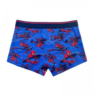 Vauvan laivastonsininen Spider-Man Print Comfort Basic Boy -alushousut Värikontrasti