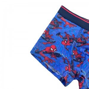 Vauvan laivastonsininen Spider-Man Print Comfort Basic Boy -alushousut Värikontrasti