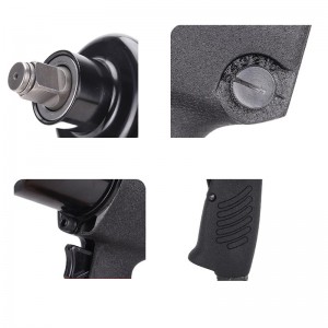 Pneumaattinen korkea vakaa vääntömomentin lähtö kevyt pneumaattinen jakoavain teollisuusluokka pneumaattinen iskun jakoavaimen tuulipistooli pneumaattinen työkalu