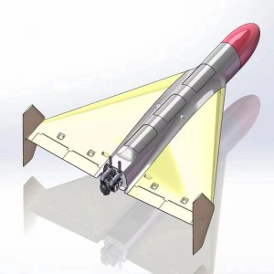 JH-136 Pitkän kantaman VTOL:n kiinteä siipi drooni