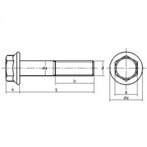 kuusiokantaiset ruostumattomasta teräksestä valmistetut kantaruuvit