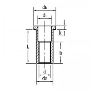 sinkki-värillinen pinnoitettu uppokantaniitattu mutteri