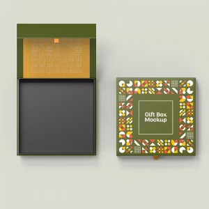 Mukautettu Flip-top Kraft-lahjarasia