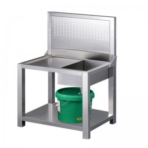 Poraus- janapautuskoneen puhdistuspöytä