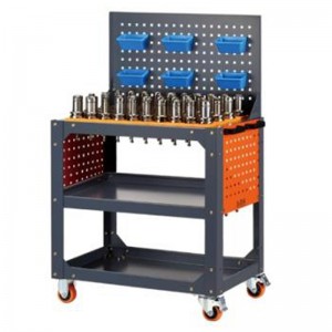 Harmaa pomo penkki viispöytäkärry