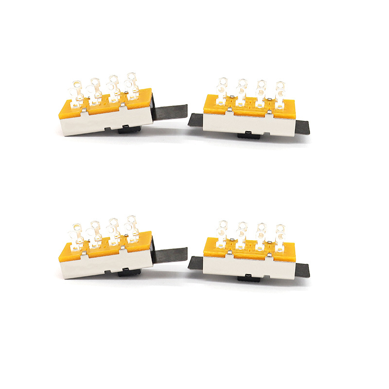 liukukytkin SS23L16, korkeavirta, kolme-asento, kaksinkertainen-rivi, 8-nasta, silputukytkin, pystysuuntainen liukukytkin mekaaniseen laitteeseen