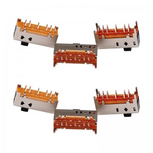 Liukukytkin SS25D01 Double-rivi 12-PIN -liukukytkin Elektroninen tuotteen mikroportikaalinen liukukytkin