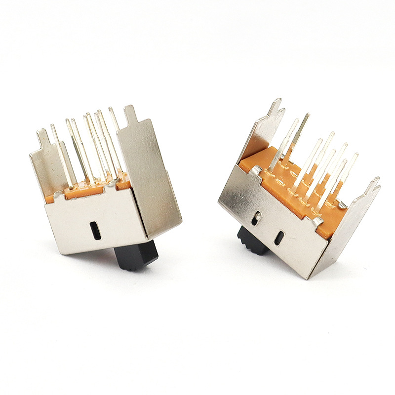 Liukukytkin S23E03 Micro Slide -kytkin hiustenkuivaajan suitsukkeiden poltin, kaksinkertainen-rivi 8-Pin Postikaalinen kaksi-asennon liukukytkin