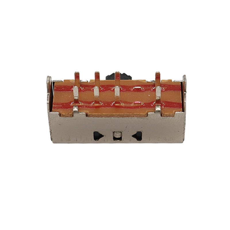 liukukytkin SK23H01 Pieni bipolaari kolme-asento kaksi-rivi kahdeksan-pin -vaakasuuntainen puoli-Vedä 2P3T -liukukytkin